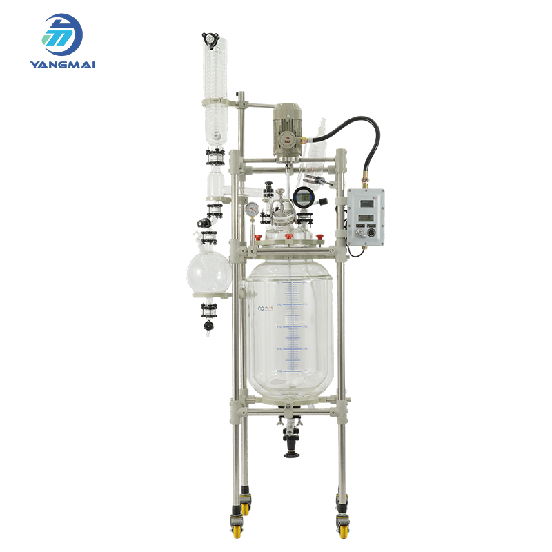 Fine chemical manufacturing glass reactor