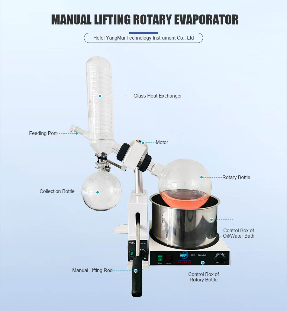 Glass Condenser Vacuum Evaporator